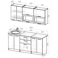 Кухонный гарнитур Паола макси 1800 мм в Стрежевом - strezevoi.mebel24.online | фото 2