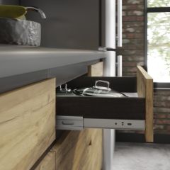 Кухонный гарнитур Лофт 2.0 (Дуб Крафт/Венге) в Стрежевом - strezevoi.mebel24.online | фото 2