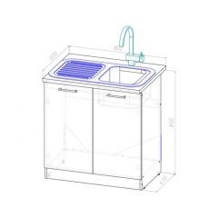 Кухонный гарнитур Янтарь экстра 3000 мм в Стрежевом - strezevoi.mebel24.online | фото 17