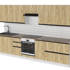 Кухонный гарнитур Янтарь экстра 3000 мм в Стрежевом - strezevoi.mebel24.online | фото 4