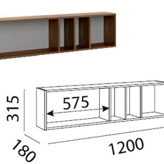 Лимба (гостиная) М11 Полка навесная в Стрежевом - strezevoi.mebel24.online | фото