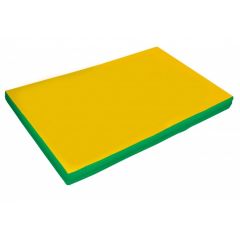 Мат гимнастический 2х1х0,05м цв. зеленый-желтый в Стрежевом - strezevoi.mebel24.online | фото 1