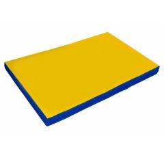 Мат гимнастический 2х1х0,08м цв. синий-желтый в Стрежевом - strezevoi.mebel24.online | фото