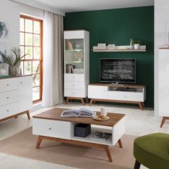Модульная гостиная HEDA (белый) в Стрежевом - strezevoi.mebel24.online | фото
