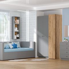 Модульная гостиная Квадро (ЛДСП дуб крафт золотой) в Стрежевом - strezevoi.mebel24.online | фото 2