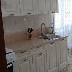 Модульная кухня Луксор серый-бирюза в Стрежевом - strezevoi.mebel24.online | фото 3
