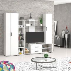 Шкаф Торонто (Белый текстурный) в Стрежевом - strezevoi.mebel24.online | фото 2
