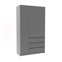 МОРИ МШ 1200.1 Шкаф (графит) в Стрежевом - strezevoi.mebel24.online | фото 2