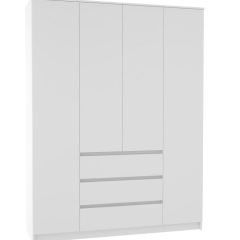 МОРИ МШ 1600.1 Шкаф (белый) в Стрежевом - strezevoi.mebel24.online | фото 2