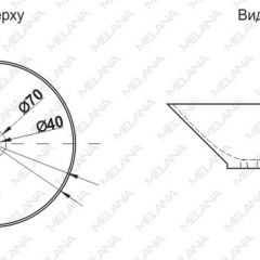 Накладная раковина melana mln-7020-b1+b18 (t4006hb1+b18 ) (сине-черная) в Стрежевом - strezevoi.mebel24.online | фото 2