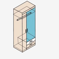 НИКА Н10з Шкаф для одежды в Стрежевом - strezevoi.mebel24.online | фото 4