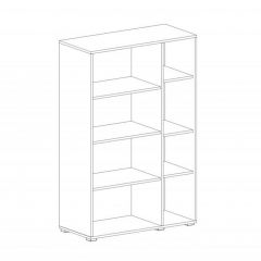 НИЦЦА Гостиная Шкаф-витрина 2 дв в Стрежевом - strezevoi.mebel24.online | фото 2