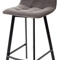 Полубарный стул CHILLI-QB SQUARE графит #14, велюр / черный каркас (H=66cm) М-City в Стрежевом - strezevoi.mebel24.online | фото