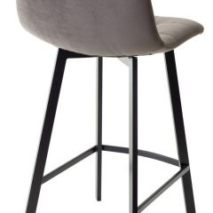 Полубарный стул CHILLI-QB SQUARE графит #14, велюр / черный каркас (H=66cm) М-City в Стрежевом - strezevoi.mebel24.online | фото 2