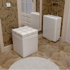 Пуф КВАДРО Белый в Стрежевом - strezevoi.mebel24.online | фото