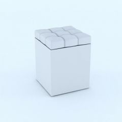 Пуф КВАДРО Белый в Стрежевом - strezevoi.mebel24.online | фото 2