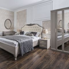 Шкаф 3-х ств с зеркалом Мокко (серый камень) в Стрежевом - strezevoi.mebel24.online | фото 3