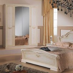 Шкаф 4-х дверный с зеркалами (08.244) Ирина (беж) в Стрежевом - strezevoi.mebel24.online | фото 3