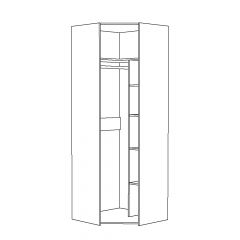 Шкаф для одежды 13.131 Амели в Стрежевом - strezevoi.mebel24.online | фото 2