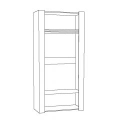 Шкаф для одежды 13.133 Амели в Стрежевом - strezevoi.mebel24.online | фото 2