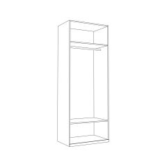 Шкаф для одежды 13.329 Валенсия в Стрежевом - strezevoi.mebel24.online | фото 2