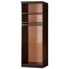 Шкаф для одежды №609 Инна Денвер темный в Стрежевом - strezevoi.mebel24.online | фото 2