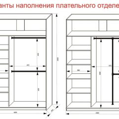 Шкаф-купе 1600 серии SOFT D6+D4+B2+PL2 (2 ящика+1штанга+1 полка) профиль «Капучино» в Стрежевом - strezevoi.mebel24.online | фото 9