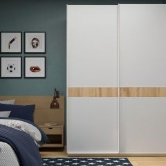 Шкаф-купе 1600 серии SOFT D6+D6+B2+PL3 (2 ящика+2штанги) профиль «Капучино» в Стрежевом - strezevoi.mebel24.online | фото 5