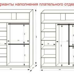 Шкаф-купе 1600 серии SOFT D6+D6+B2+PL3 (2 ящика+2штанги) профиль «Капучино» в Стрежевом - strezevoi.mebel24.online | фото 7