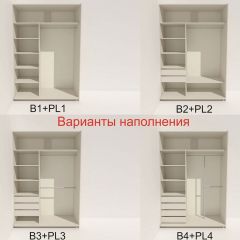Шкаф-купе 1600 серии SOFT D8+D2+B2+PL4 (2 ящика+F обр.штанга) профиль «Графит» в Стрежевом - strezevoi.mebel24.online | фото 6