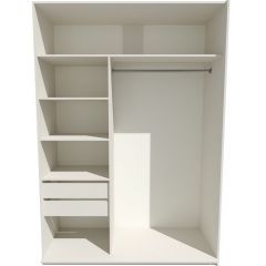 Шкаф-купе 1800 серии SOFT D1+D3+B2+PL1 (2 ящика+1штанга) профиль «Графит» в Стрежевом - strezevoi.mebel24.online | фото 2