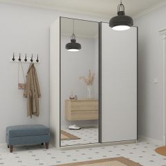 Шкаф-купе 1800 серии SOFT D1+D3+B2+PL1 (2 ящика+1штанга) профиль «Графит» в Стрежевом - strezevoi.mebel24.online | фото