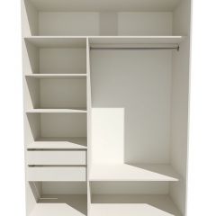 Шкаф-купе 1800 серии SOFT D6+D4+B2+PL2 (2 ящика+1штанга+1 полка) профиль «Капучино» в Стрежевом - strezevoi.mebel24.online | фото 2