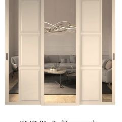 Шкаф-купе 2150 серии NEW CLASSIC K4+K4+K4+B22+PL4(по 2 ящика лев/прав+F обр.штанга) профиль «Капучино» в Стрежевом - strezevoi.mebel24.online | фото 15