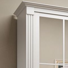 Шкаф-купе 2150 серии NEW CLASSIC K4+K4+K4+B22+PL4(по 2 ящика лев/прав+F обр.штанга) профиль «Капучино» в Стрежевом - strezevoi.mebel24.online | фото 4
