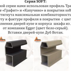 Шкаф-купе 2400 серии SOFT D5+D5+D5+B22+PL4 (по 2 ящика лев/прав+2штанги) профиль «Графит» в Стрежевом - strezevoi.mebel24.online | фото 11