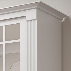 Шкаф-купе 2450 серии NEW CLASSIC K5+K5+K5+B22+PL3 (по 2 ящика лев/прав+1 штанга+1полка) профиль «Капучино» в Стрежевом - strezevoi.mebel24.online | фото 4