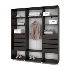 МАРТИН Шкаф-купе с зеркалами Венге (2200*450) М423 в Стрежевом - strezevoi.mebel24.online | фото 4