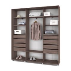 МАРТИН Шкаф-купе Шимо темный (2200*450) М421 в Стрежевом - strezevoi.mebel24.online | фото 4