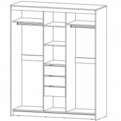 РИВЬЕРА Шкаф-купе 3х створчатый в Стрежевом - strezevoi.mebel24.online | фото 2