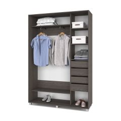 РОЛАНД Шкаф-купе Анкор темный (450*1500) Р451 в Стрежевом - strezevoi.mebel24.online | фото 4