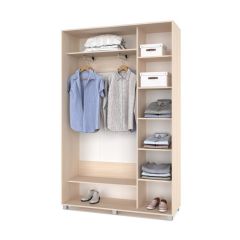 РОЛАНД Шкаф-купе Млечный дуб (450*1400) Р441 в Стрежевом - strezevoi.mebel24.online | фото 3