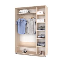 РОЛАНД Шкаф-купе Млечный дуб (450*1500) Р451 в Стрежевом - strezevoi.mebel24.online | фото 3