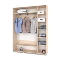РОЛАНД Шкаф-купе Млечный дуб (450*1700) Р471 в Стрежевом - strezevoi.mebel24.online | фото 3