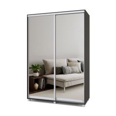 РОЛАНД Шкаф-купе с зеркалами Венге (450*1500) Р453 в Стрежевом - strezevoi.mebel24.online | фото 2
