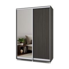 РОЛАНД Шкаф-купе с зеркалом Венге (450*1500) Р452 в Стрежевом - strezevoi.mebel24.online | фото 2