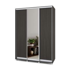 РОЛАНД Шкаф-купе с зеркалом Венге (450*1600) Р462 в Стрежевом - strezevoi.mebel24.online | фото 2