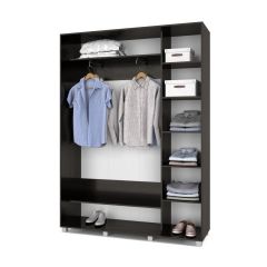 РОЛАНД Шкаф-купе Венге (450*1600) Р461 в Стрежевом - strezevoi.mebel24.online | фото 3