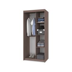 ТОМАС Шкаф-купе с зеркалом Шимо темный/светлый Т22 в Стрежевом - strezevoi.mebel24.online | фото 2
