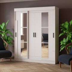 Шкаф-купе ТВИСТ Белый в Стрежевом - strezevoi.mebel24.online | фото